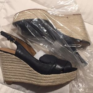 Black Nine West Wedges